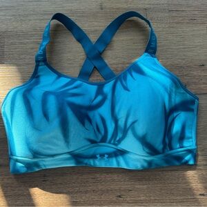 Under Armour Teal Patterned Sports Bra